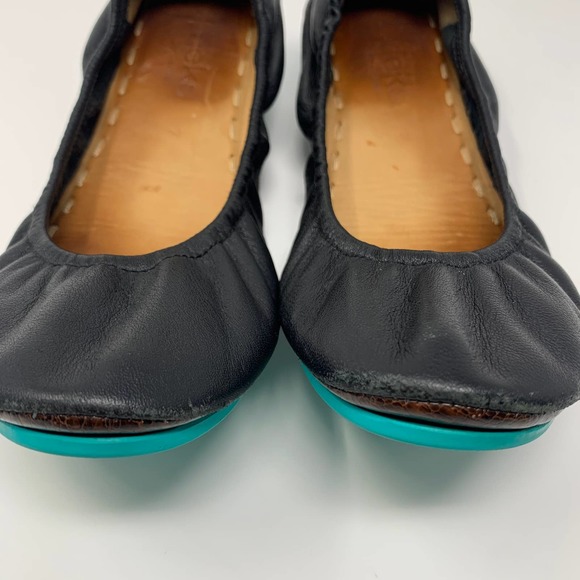Tieks by Gavrieli Matte Black Ballerina The Ballet Flats Shoes Leather Size US 7 - Picture 5 of 8